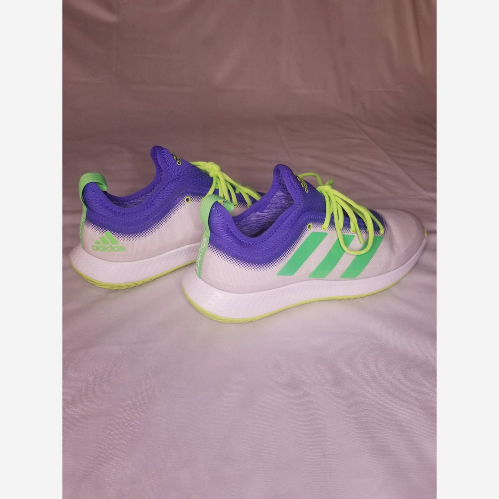 Adidas running shoes Lime Green & Purple 9 1/2 Mens